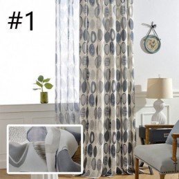 Rideau Moderne Sur Mesure En Coton Imprimé Cercles