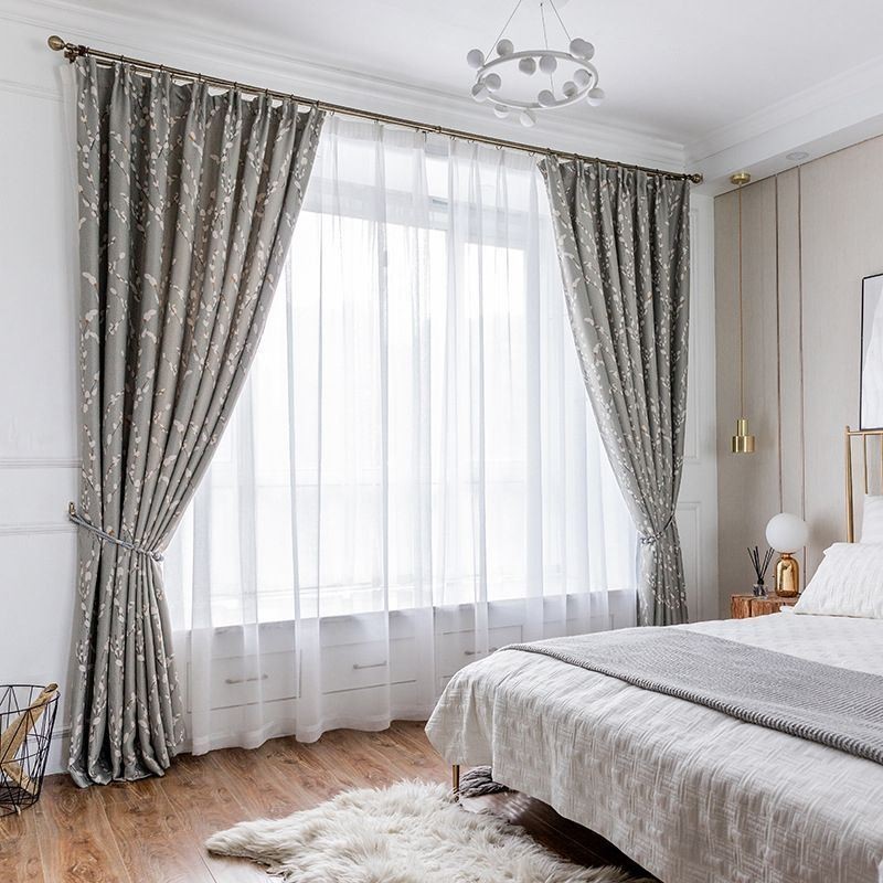 Rideau Moderne Sur Mesure Imprimé Floral Pour La Maison