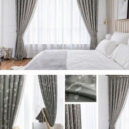 Rideau Moderne Sur Mesure Imprimé Floral Pour La Maison