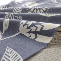 Rideau Moderne Sur Mesure En Coton Imprimé Plantes