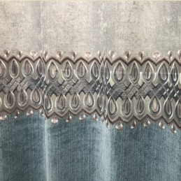 Rideau En Chenille Sur Mesure, Broderie Moderne, Pour Salon