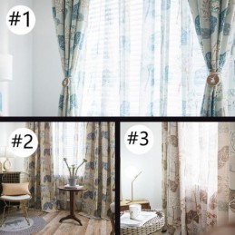 Rideau Moderne Sur Mesure En Coton Imprimé Arbres