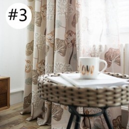 Rideau Moderne Sur Mesure En Coton Imprimé Arbres