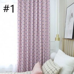 Rideau Moderne Sur Mesure En Coton Motif Écailles De Poisson