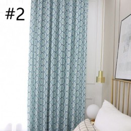 Rideau Moderne Sur Mesure En Coton Motif Écailles De Poisson