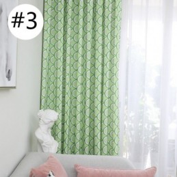 Rideau Moderne Sur Mesure En Coton Motif Écailles De Poisson