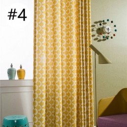 Rideau Moderne Sur Mesure En Coton Motif Écailles De Poisson