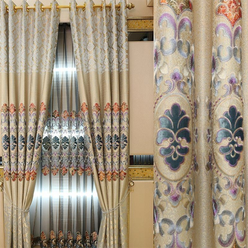 Rideau Moderne Sur Mesure, Broderie Décorative