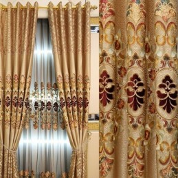 Rideau Moderne Sur Mesure, Broderie Décorative