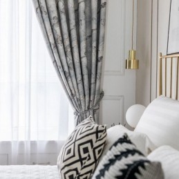 Rideau Moderne Sur Mesure Motif Marbre Pour La Maison