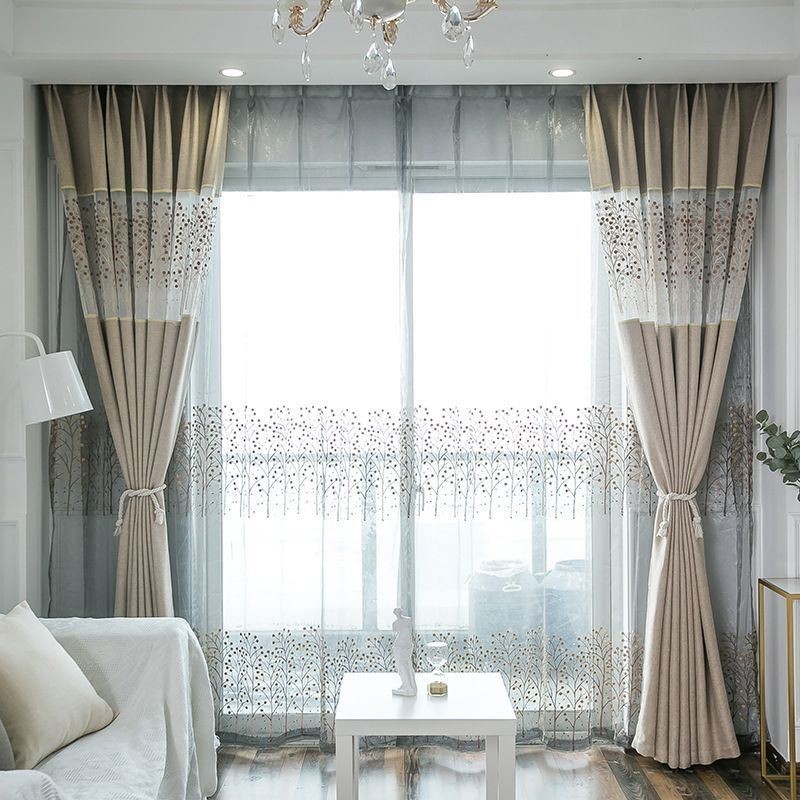 Rideau Nordique Sur Mesure, Décoration D'Intérieur Fraîche