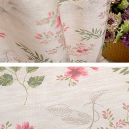 Rideau Moderne Sur Mesure En Coton Imprimé Plantes