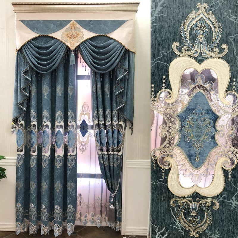 Rideau Moderne Sur Mesure, Style Européen Brodé