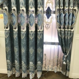 Rideau Moderne Sur Mesure, Style Européen Brodé