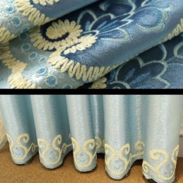 Rideau Moderne Sur Mesure, Broderie Décorative