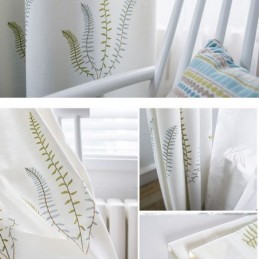 Rideau Nordique Sur Mesure Motif Feuilles