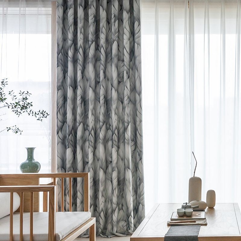 Rideau Moderne Sur Mesure Imprimé Plantes Pour La Maison