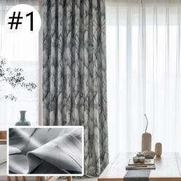 Rideau Moderne Sur Mesure Imprimé Plantes Pour La Maison