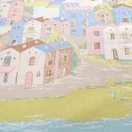 Rideau Nordique Sur Mesure En Coton Imprimé Ville