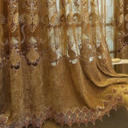 Rideau Moderne Sur Mesure, Style Européen Brodé