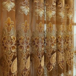 Rideau Moderne Sur Mesure, Style Européen Brodé