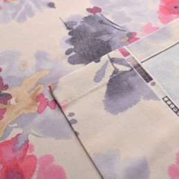 Rideau Moderne Sur Mesure En Coton Imprimé Fleurs