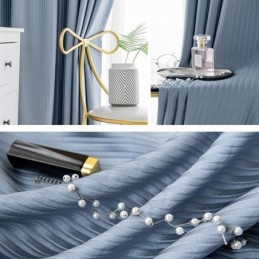Rideau De Maison Sur Mesure, Style Nordique, Couleur Unie
