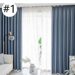 Rideau De Maison Sur Mesure, Style Nordique, Couleur Unie