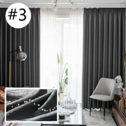 Rideau De Maison Sur Mesure, Style Nordique, Couleur Unie