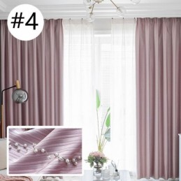 Rideau De Maison Sur Mesure, Style Nordique, Couleur Unie