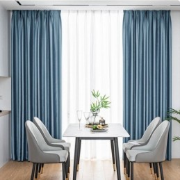 Rideau De Maison Sur Mesure, Style Nordique, Couleur Unie