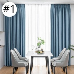 Rideau De Maison Sur Mesure, Style Nordique, Couleur Unie