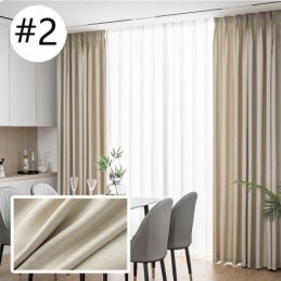 Rideau De Maison Sur Mesure, Style Nordique, Couleur Unie