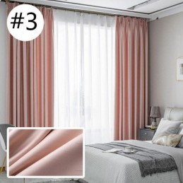 Rideau De Maison Sur Mesure, Style Nordique, Couleur Unie