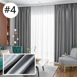 Rideau De Maison Sur Mesure, Style Nordique, Couleur Unie