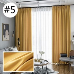 Rideau De Maison Sur Mesure, Style Nordique, Couleur Unie