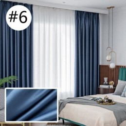 Rideau De Maison Sur Mesure, Style Nordique, Couleur Unie