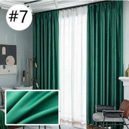 Rideau De Maison Sur Mesure, Style Nordique, Couleur Unie