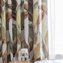 Rideau Moderne Sur Mesure Imprimé Plantes Pour La Maison