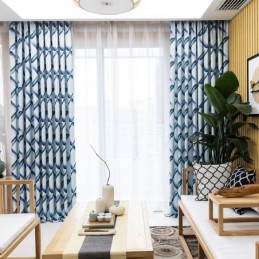 Rideau Moderne Sur Mesure Imprimé Treillis Pour La Maison
