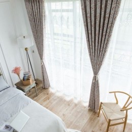 Rideau Moderne Sur Mesure, Imprimé Maison