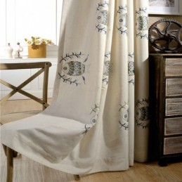 Rideau Occultant Brodé Sur Mesure Pour Chambre D'Enfant, Minimaliste Et Occultant