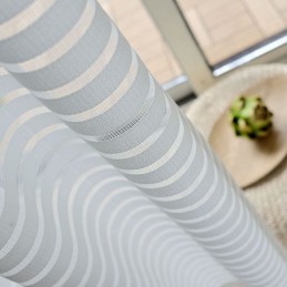 Rideau Transparent Simple Et Moderne Sur Mesure, À Rayures, En Jacquard, Pour Salon, Bureau, Tissu Polyvalent