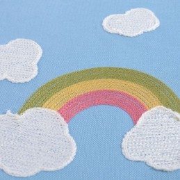 Rideau Occultant Arc-En-Ciel À Motifs De Dessins Animés Mignons, Sur Mesure, Pour Chambre D'Enfant
