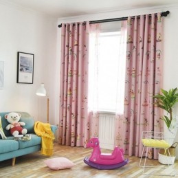 Joli Rideau Imprimé Glace, Sur Mesure, Occultant Et Moderne, Pour Chambre D'Enfant