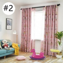 Joli Rideau Imprimé Glace, Sur Mesure, Occultant Et Moderne, Pour Chambre D'Enfant