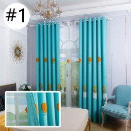 Rideaux Occultants Brodés Montgolfière Pour Chambre D'Enfant