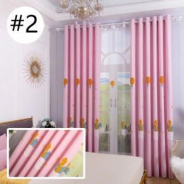 Rideaux Occultants Brodés Montgolfière Pour Chambre D'Enfant