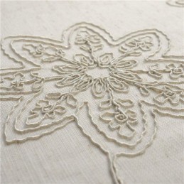 Rideau Japonais Simple Sur Mesure, Broderie, Tissu En Coton Et Lin Respectueux De L'Environnement