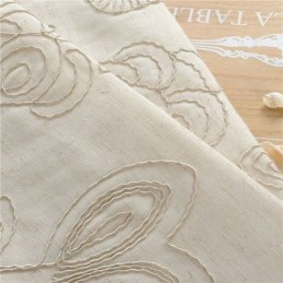 Rideau Japonais Simple Sur Mesure, Broderie, Tissu En Coton Et Lin Respectueux De L'Environnement